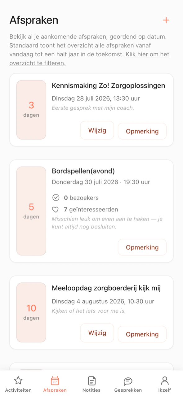 Je afspraken